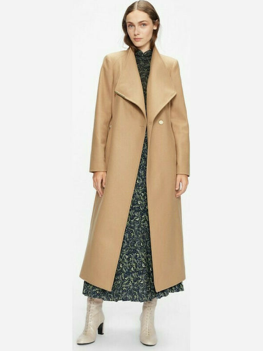 Women's Wool Long Coat Camel