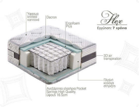 Linea Strom Flex Куинсайз Анатомичен Матрак Двустранен 170x200x26см