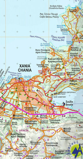 Χανιά, Touring-Karte