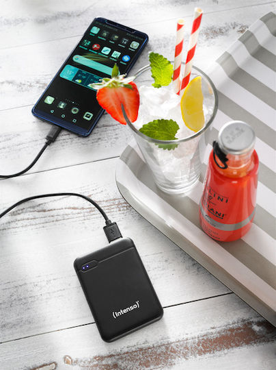 Intenso XS Power Bank 5000mAh με Θύρα USB-A και Θύρα USB-C Μαύρο
