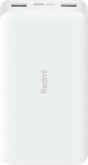 Xiaomi Redmi Power Bank 20000mAh 18W с 2 USB-A порта Бял