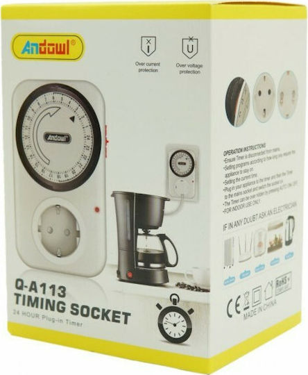 Andowl Mechanical Timer Socket Daily