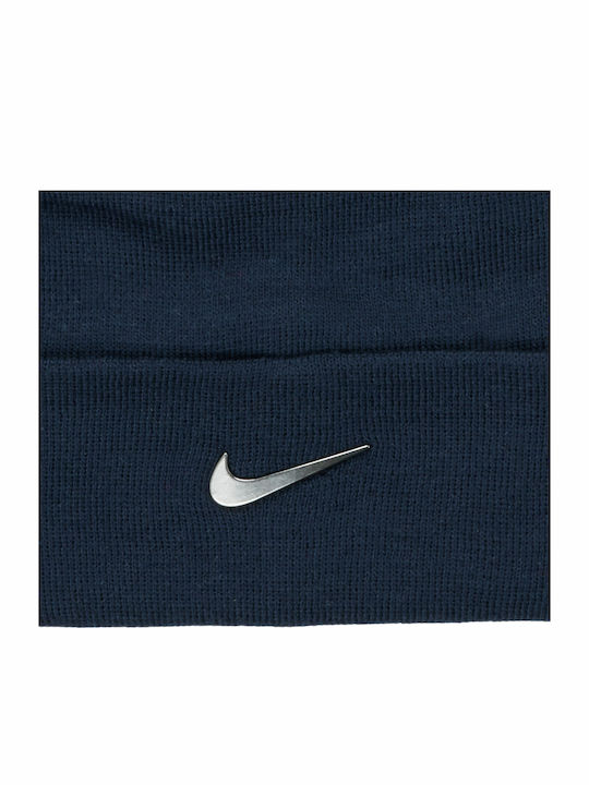SWOOSH Beanie Beanie Knitted in Navy Blue color