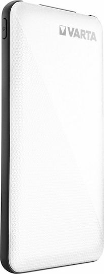 Varta Energy Power Bank 5000mAh με 2 Θύρες USB-A και Θύρα USB-C Λευκό