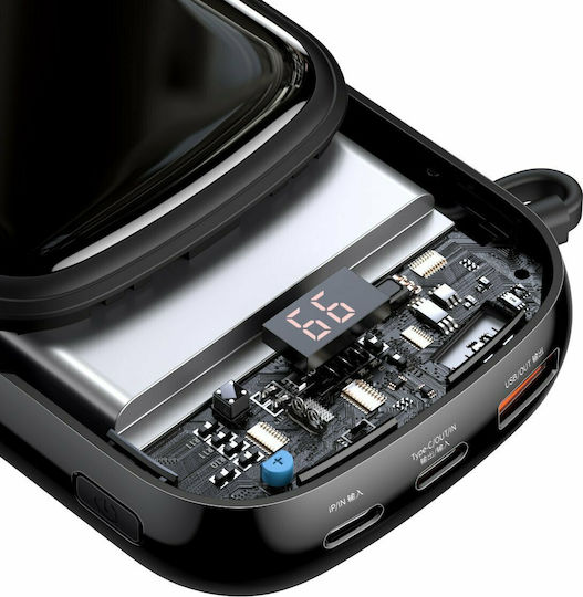 Baseus Qpow Pro Power Bank 20000mAh 20W με Θύρα USB-A και Θύρα USB-C Power Delivery / Quick Charge 3.0 Μαύρο