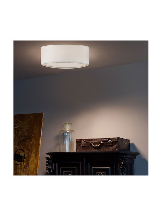Faro Barcelona Seven Ceiling Mount Light 40cm White with Socket E27
