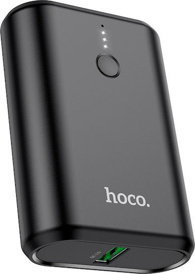 Hoco Q3 Mayflower 10000mAh 18W with USB-A Port and USB-C Port Quick Charge 3.0 Black