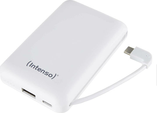 Intenso XS Power Bank 10000mAh με Θύρα USB-A και Θύρα USB-C Λευκό