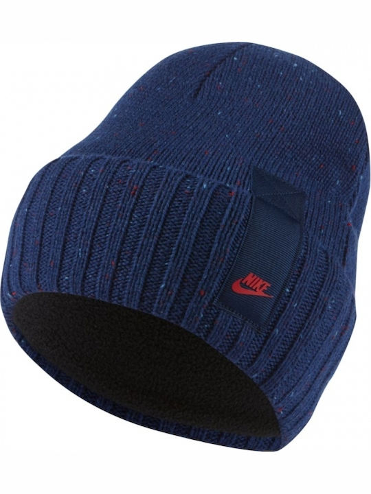 Beanie Beanie with Rib Knit in Blue color