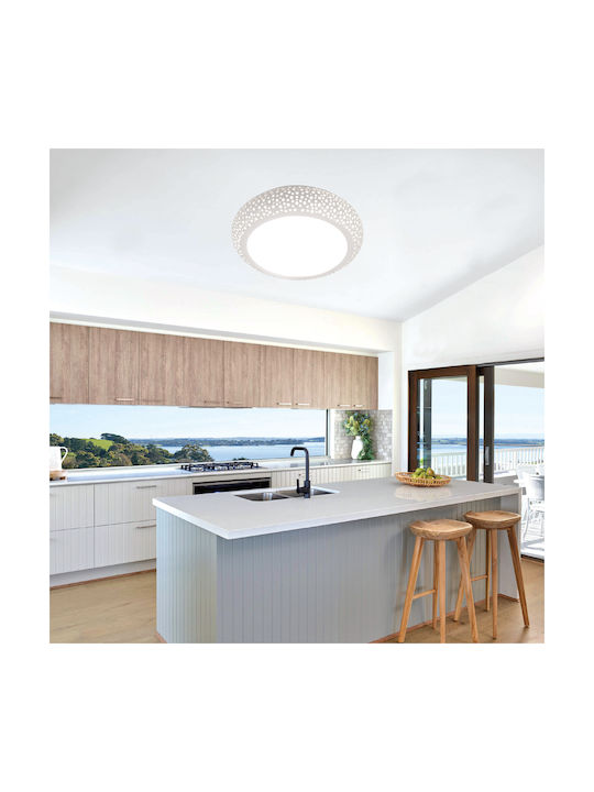 Inlight 42155Α Deckenleuchte 50cm Weiß mit Fassung E27