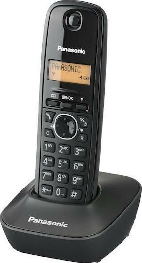 Panasonic KX-TG1611 Ασύρματο Τηλέφωνο Μαύρο