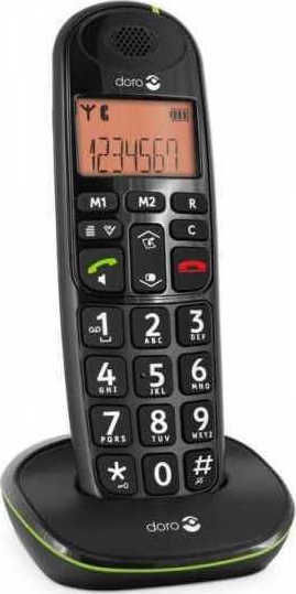 Doro PhoneEasy 100w Ασύρματο Τηλέφωνο Μαύρο