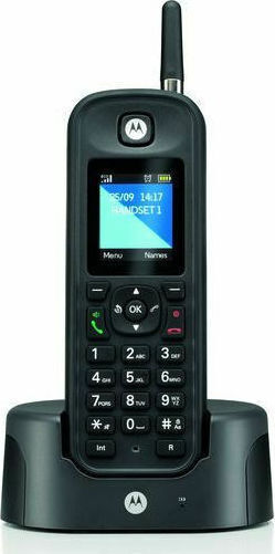 Motorola O201 Ασύρματο Τηλέφωνο με Ελληνικό Μενού Μαύρο