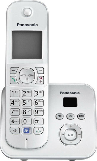 Panasonic KX-TG6821 Ασύρματο Τηλέφωνο Ασημί