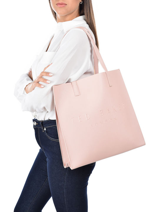 Ted Baker Soocon Icon Γυναικεία Τσάντα Shopper 'Ωμου Ροζ