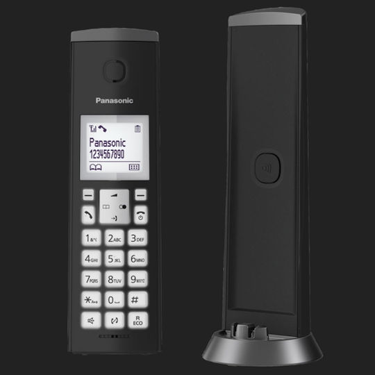 Panasonic KX-TGK210 Ασύρματο Τηλέφωνο με Ελληνικό Μενού Μαύρο