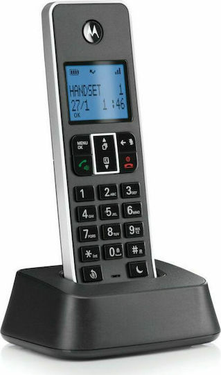 Motorola IT.5.1X Ασύρματο Τηλέφωνο με Ελληνικό Μενού Μαύρο