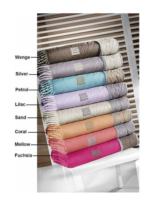 Guy Laroche Fusion Coverlet Single Microfiber Fuchsia Mocca 160x250cm