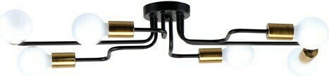 Home Lighting Miles Deckenleuchte 83cm Schwarz mit Fassung E27