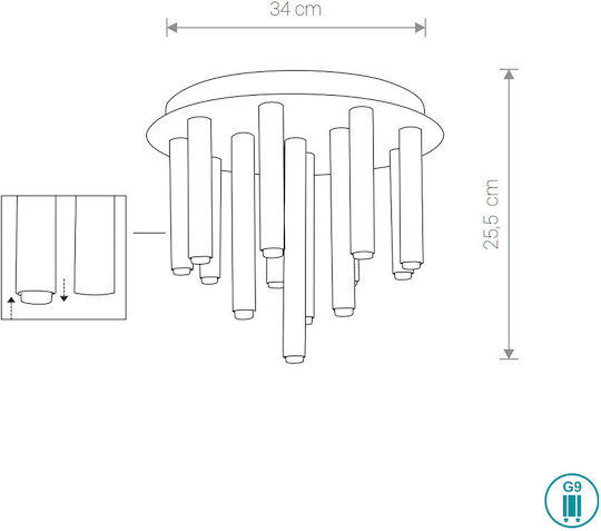 Nowodvorski Stalactite Πλαφονιέρα
