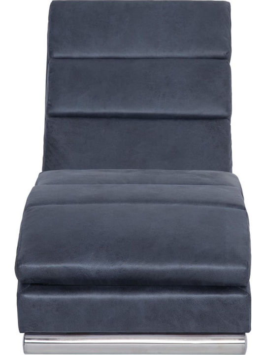 Modern Recliner made of Synthetic Leather Gri L155xW51xH71buc