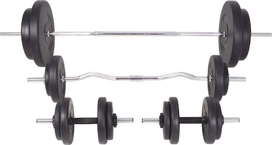 vidaXL Adjustable Workout Bench with Stands