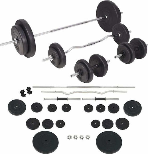 vidaXL Adjustable Workout Bench with Stands