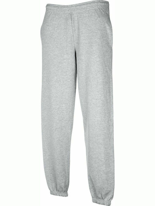 Fruit of the Loom Men's Sweatpants with Rubber Heather Grey