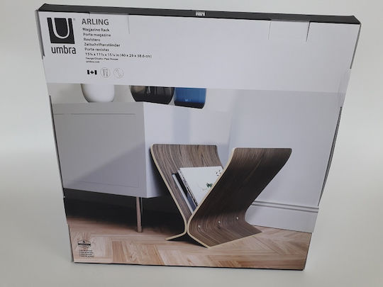 Umbra Arling Zeitschriftenständer Hölzernes Beige 40x29x38.6cm 1Stück