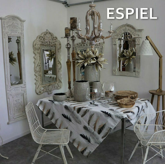 Espiel Διακοσμητικό Μπωλ Ξύλινο Καφέ 31x28x8cm