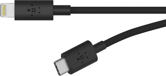 Belkin Boost Charge USB-C to Lightning Cable 18W Μαύρο 1.2m (F8J239bt04-BLK)