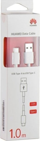 Huawei CP51 Редовна USB 2.0 Кабел USB-C мъжки - USB-A мъжки Бял 1м (4071263)