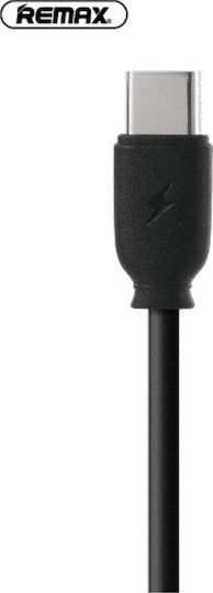 Remax Suji RC-134a USB Typ-C Kabel USB 2.0 Männlich - USB-A Schwarzes 1m