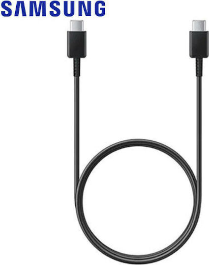 Samsung USB 2.0 Cable USB-C male - USB-C Μαύρο 1m EP-DA705BBEGWW Bulk