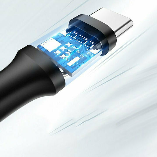 Ugreen US287 USB 2.0 Cable USB-C Male USB-A 60W PD Black 1.5m 60117