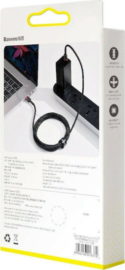Baseus Cafule Плетен USB 2.0 Кабел USB-C Мъжки - USB-C 100W PD Червен 2m CATKLF-AL91