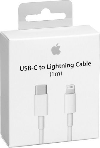 Apple USB-C to Lightning Cable 96W Λευκό 1m (MK0X2ZM/A MK0X2AM)