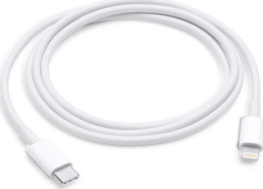 Apple USB-C to Lightning Cable 96W Λευκό 1m (MK0X2ZM/A MK0X2AM)