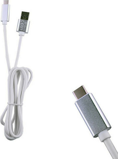 Volte-Tel USB 3.0 Cable USB-C Male - USB-A White 1.2m