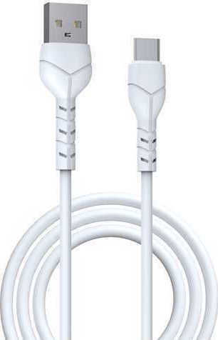 Devia Kintone USB 2.0 Kabel USB Typ-C männlich - USB-A Weiß 1m DVCB-351136