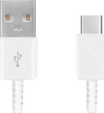 Samsung USB 2.0 Cable USB-C male - USB-A Λευκό 1.5m EP-DW700CWE Bulk