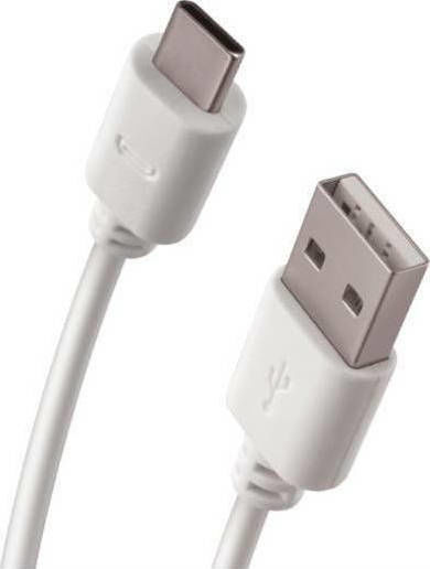Forever USB 2.0 Cable USB-C male - USB-A Λευκό 1m T_0015238