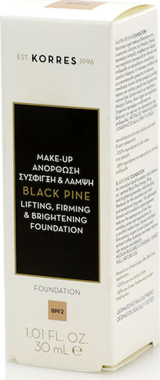 Korres Black Pine Lifting, Firming & Brightening Liquid Make Up BPF2 30ml