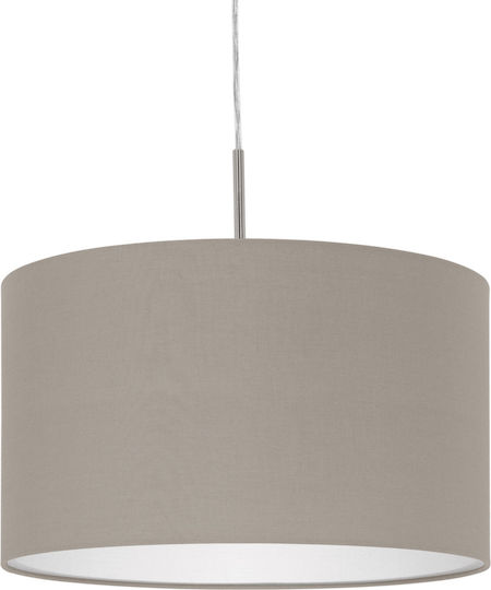 Eglo Pasteri Κρεμαστό Φωτιστικό Γκρι με Ντουί E27 38x38x110εκ.