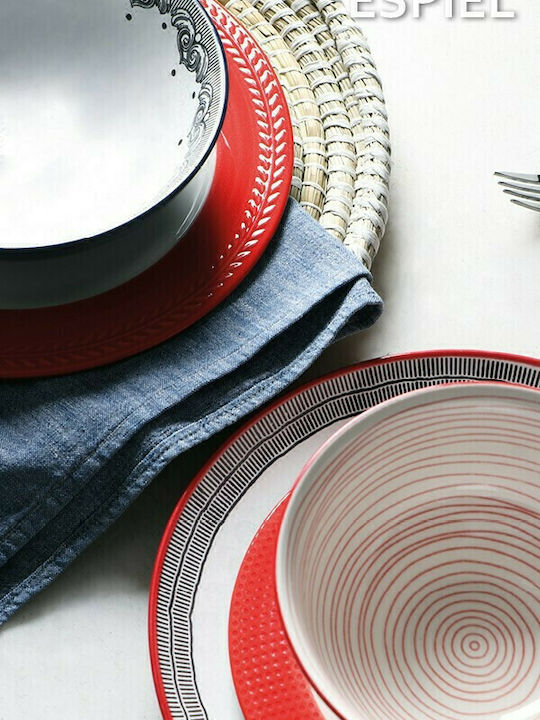 Espiel Wicker Round Decorative Tray 40x40x3cm