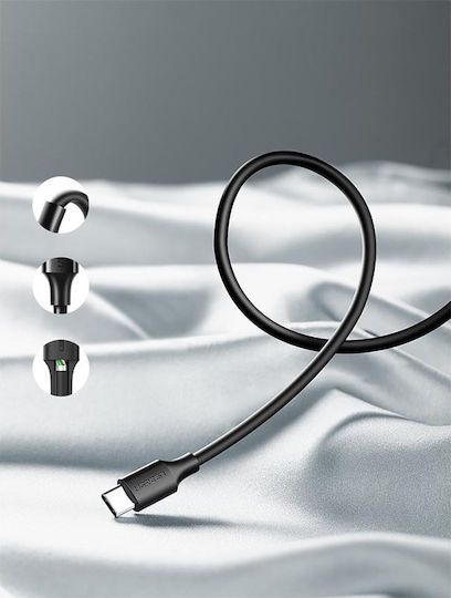 Ugreen US287 USB 2.0 Cable USB-C Male - USB-A 60W PD Black 0.5m 60115