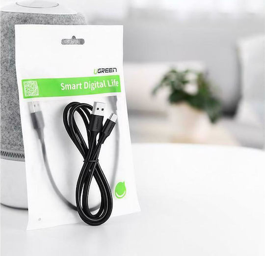 Ugreen US287 USB 2.0 Cable USB-C male - USB-A 10W Μαύρο 2m 60118