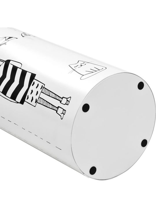 vidaXL Regenschirmständer Metallisch White 18x18x48.5cm 1Stück