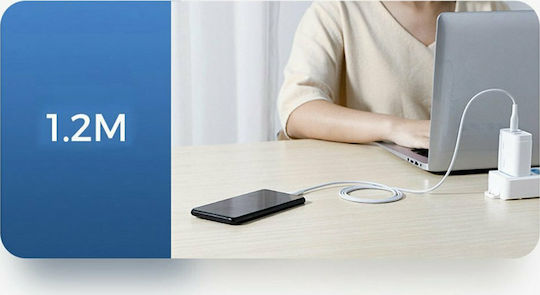 Joyroom S-1230M3 USB 2.0 Cable USB-C male - USB-C 60W Μαύρο 1.2m