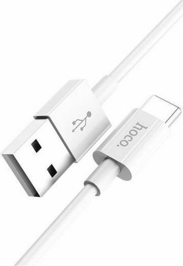 Hoco X1 USB 2.0 Kabel USB Typ-C männlich - USB-A Weiß 1m HOC-X1c-W